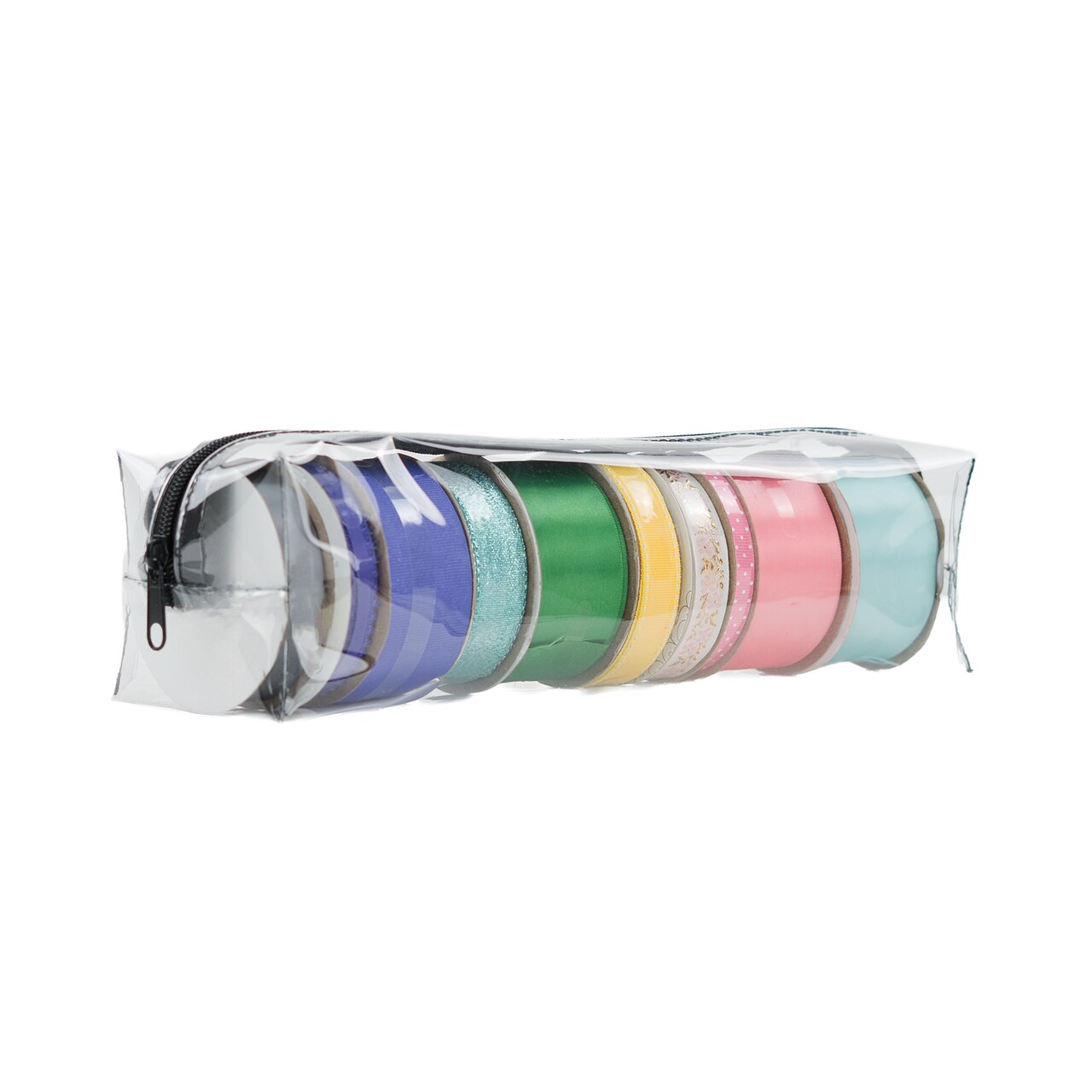 Everything Mary 12" Clear Ribbon Storage Case – Transparent Ribbon Organizer for Keeping Craft Ribbon Neat & Tangle-Free